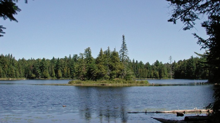 Ouse LAke, Algonquin Park seen from Smoke Lake Portage